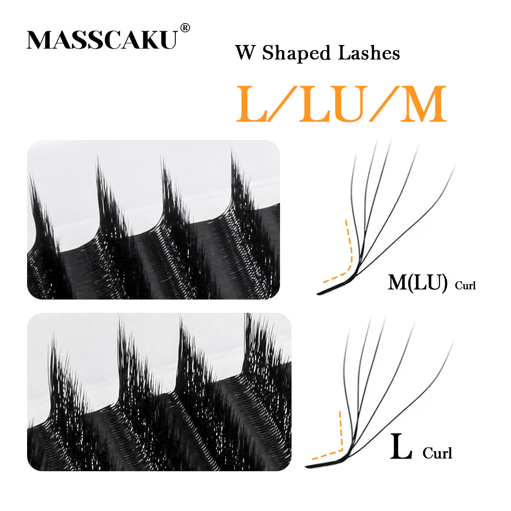 Eyelash Extension Anime - MASSCAKU L LU M Curl YY/W