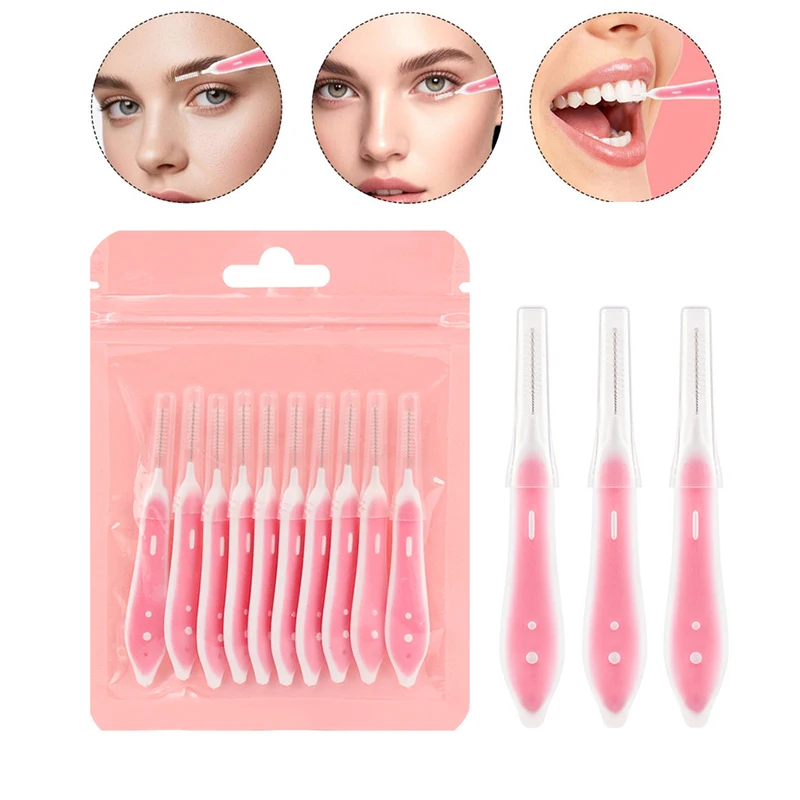Eyelash Extension Eyelash - 10 pezzi spazzole per sopracciglia mini