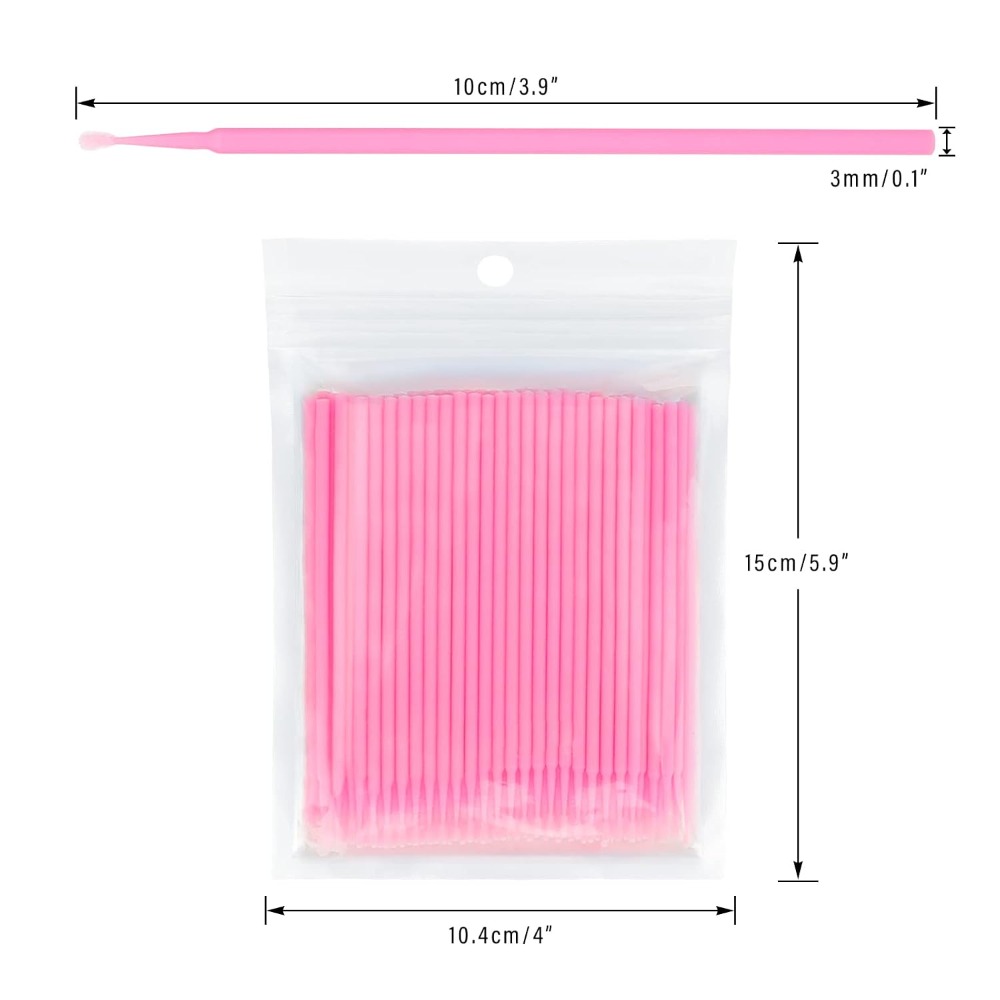 Eyelash Extension With Glue - 500 Pezzi di Bastoncini di Cotone