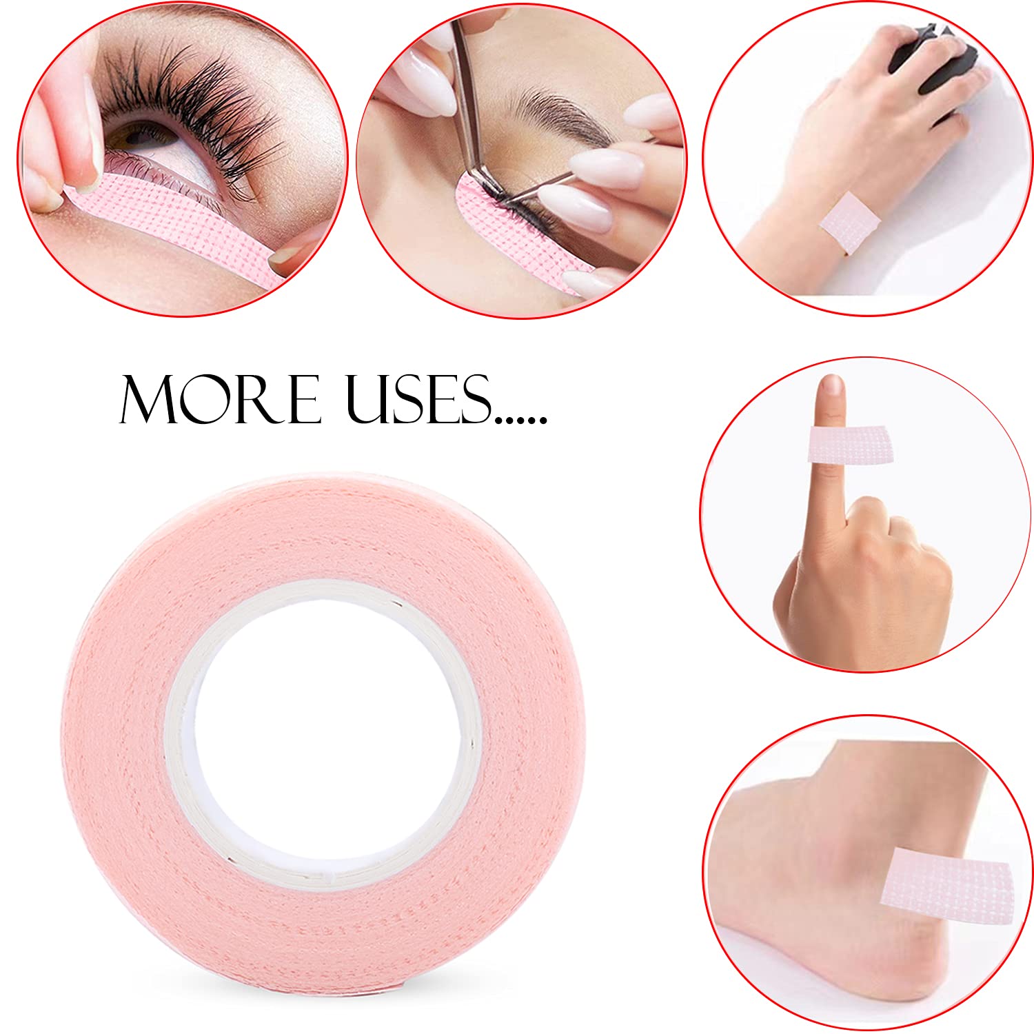 6 Rotoli di Nastro per Ciglia, - Eyelash Extension Adhesive recensione e prezzo