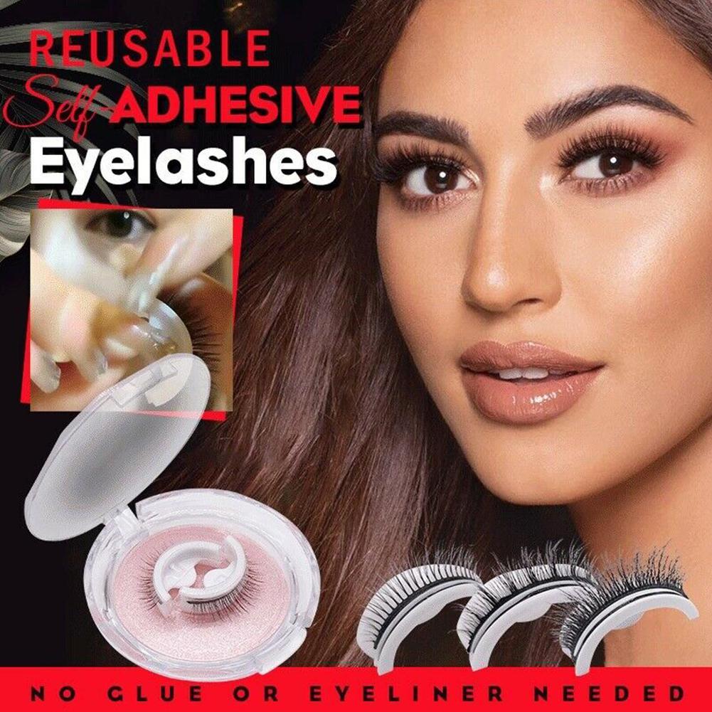 1 Paio di Ciglia Finte Riutili - Eyelash Extension With Glue recensione e prezzo